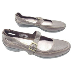 Dr Scholls Danya Brown Comfort Mary Jane Gel Pac Insoles Flat Shoes Size 10